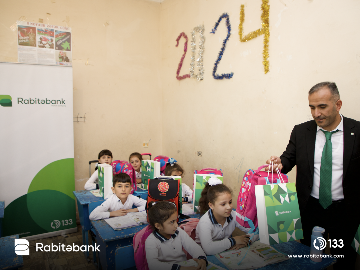 "Rabitəbank"dan Ümumdünya Kitab Günündə Ağdam kənd məktəbinə DƏSTƏK - FOTOLAR